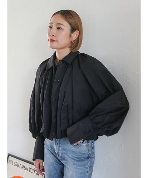 Ungrid(アングリッド)の「バルーンデザインブルゾン(ブルゾン・レディース・ベージュ/ブラック・FREE)」の16枚目の写真