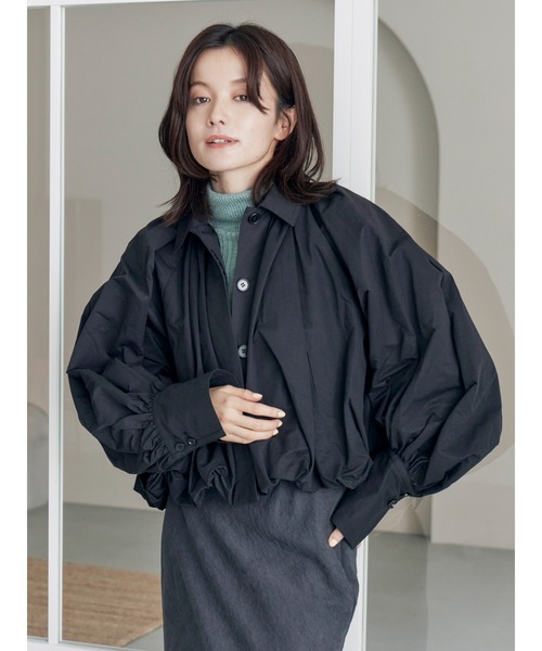 Ungrid(アングリッド)の「バルーンデザインブルゾン(ブルゾン・レディース・ベージュ/ブラック・FREE)」の21枚目の写真