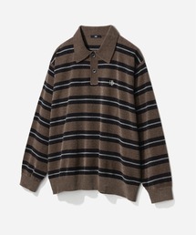 HARE（ハレ）の「ロゴモールニットポロ(HARE)（ポロシャツ）」