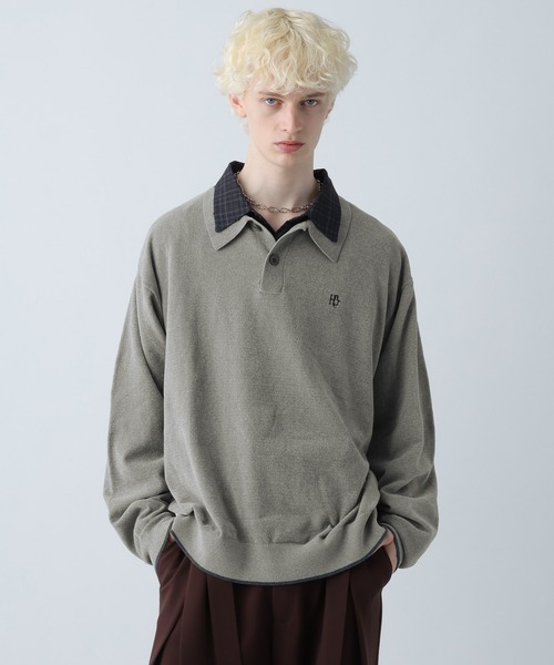 ロゴモールニットポロ(HARE)（ポロシャツ）｜HARE（ハレ）の