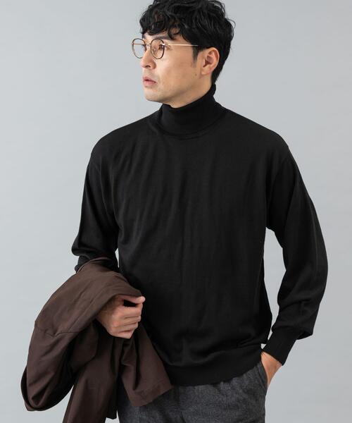 セール】イタリア糸メリノウールタートルネックニット（ニット