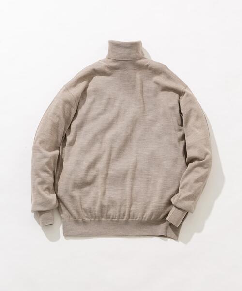 URBAN RESEARCH ROSSO MEN(アーバンリサーチロッソメン)の「イタリア糸メリノウールタートルネックニット(ニット/セーター・メンズ・ダークブラウン/ネイビー/グレー系その他/ブラック/グレー・MEDIUM/LARGE)」の12枚目の写真