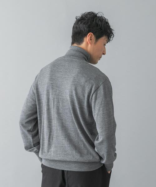 URBAN RESEARCH ROSSO MEN(アーバンリサーチロッソメン)の「イタリア糸メリノウールタートルネックニット(ニット/セーター・メンズ・ダークブラウン/ネイビー/グレー系その他/ブラック/グレー・MEDIUM/LARGE)」の15枚目の写真