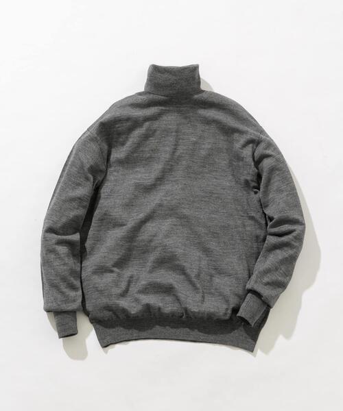 URBAN RESEARCH ROSSO MEN(アーバンリサーチロッソメン)の「イタリア糸メリノウールタートルネックニット(ニット/セーター・メンズ・ダークブラウン/ネイビー/グレー系その他/ブラック/グレー・MEDIUM/LARGE)」の17枚目の写真