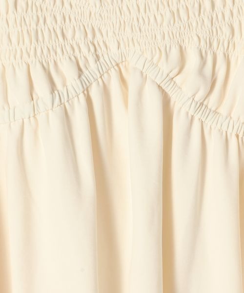 JEANASIS（ジーナシス）の「シャーリングキャミドレス/592733（ワンピース・レディース・オフホワイト/ブラック/ベージュ系その他・FREE）」の13枚目の写真