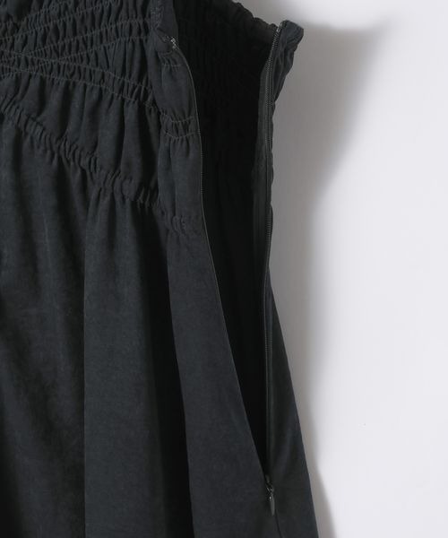 JEANASIS（ジーナシス）の「シャーリングキャミドレス/592733（ワンピース・レディース・オフホワイト/ブラック/ベージュ系その他・FREE）」の9枚目の写真