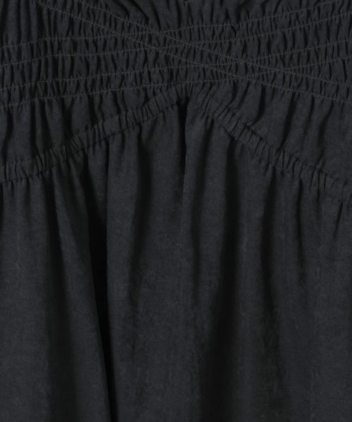 JEANASIS（ジーナシス）の「シャーリングキャミドレス/592733（ワンピース・レディース・オフホワイト/ブラック/ベージュ系その他・FREE）」の12枚目の写真