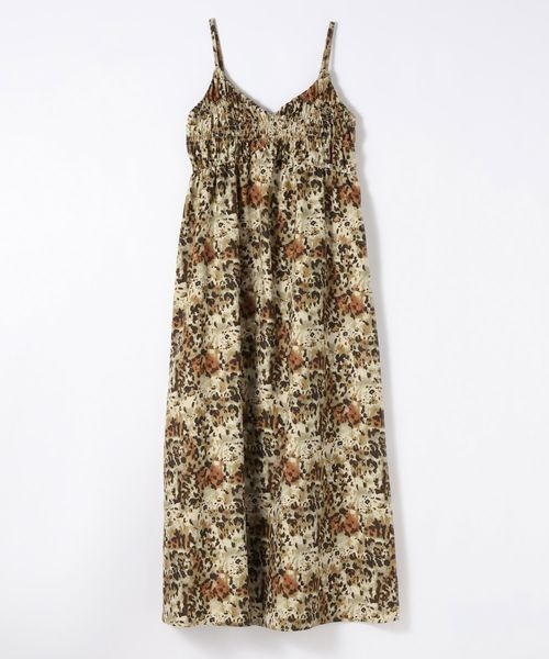 JEANASIS（ジーナシス）の「シャーリングキャミドレス/592733（ワンピース・レディース・オフホワイト/ブラック/ベージュ系その他・FREE）」の4枚目の写真