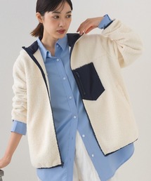 OMNES（オムネス）の「ボアジップスタンドフードオーバーサイズブルゾン（ブルゾン）」