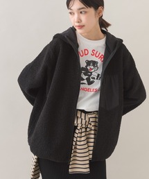 OMNES（オムネス）の「ボアジップスタンドフードオーバーサイズブルゾン（ブルゾン）」