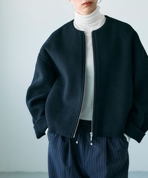 N.O.R.C（ノーク）の「ウールメルトンショートジップリバーコート（その他アウター）」