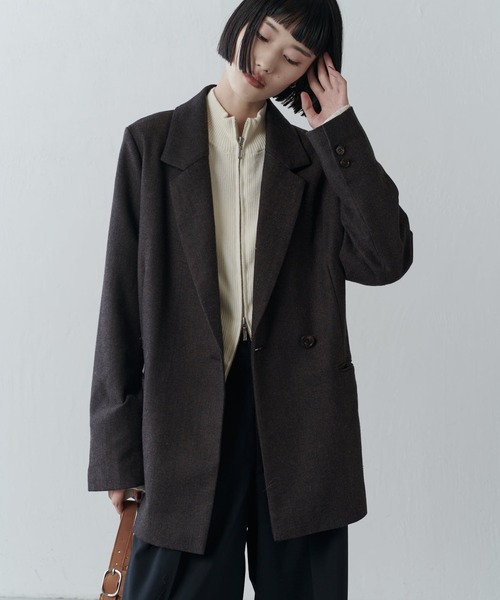 Lui's（ルイス）の「ヘリンボーン後ろベルトジャケット（テーラード