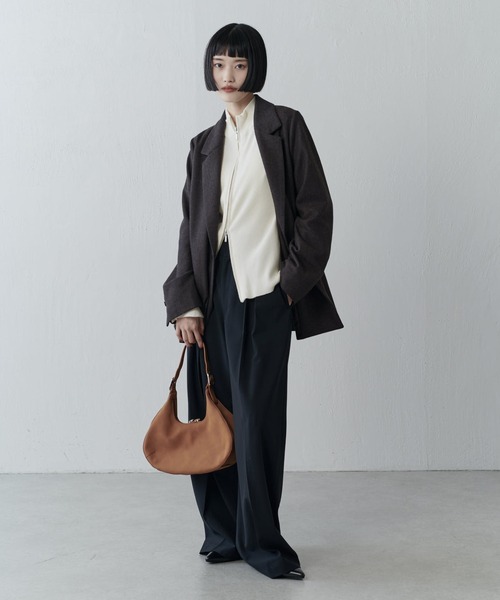 ヘリンボーン後ろベルトジャケット（テーラードジャケット）｜Lui's