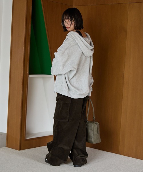 PBLIM（ページボーイリム）の「《UNNISEX》コーデュロイカーゴパンツ（カーゴパンツ・レディース・ネイビー/ブラウン・MEDIUM/LARGE）」の22枚目の写真