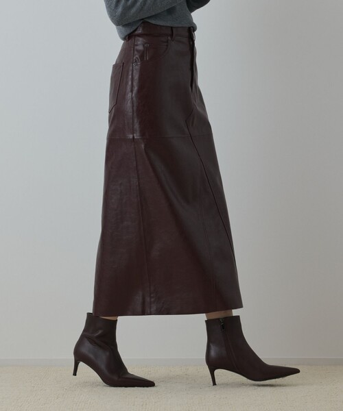 レザースカート　ダイアグラム フェイクレザータイトスカート（スカート）｜Diagram（ダイアグラム