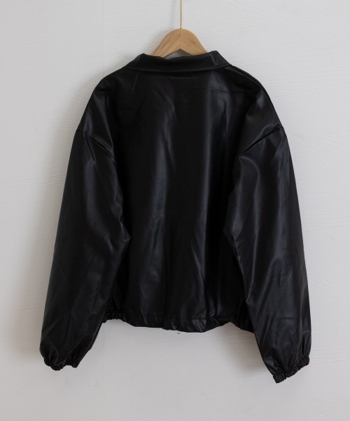 Miniministore(ミニミニストア)の「ダブルジップ ライダースジャケット韓国風(ブルゾン・レディース・カーキ/ブラック/アイボリー・FREE)」の10枚目の写真