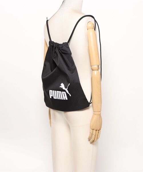 PUMA（プーマ）の「《PUMA》PUMA PHASE ｼﾞﾑ ｻｯｸ（エコバッグ/サブバッグ・メンズ・ブラック/ピンク/ネイビー/ピンク系その他・フリー）」の8枚目の写真