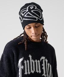 FUBU（ フブ）の「FUBU フブ FBロゴ ビッグ ビーニー ニット帽 帽子（ニットキャップ/ビーニー）」