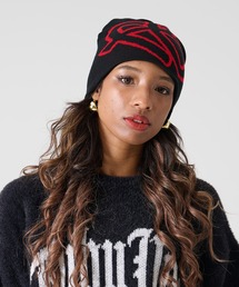 FUBU（ フブ）の「FUBU フブ FBロゴ ビッグ ビーニー ニット帽 帽子（ニットキャップ/ビーニー）」