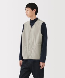 無印良品（ムジルシリョウヒン）の「紳士　素材に還るフリースベスト（ベスト・レディース）」