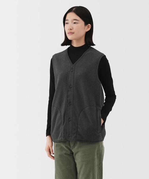 無印良品（ムジルシリョウヒン）の「紳士 素材に還るフリースベスト
