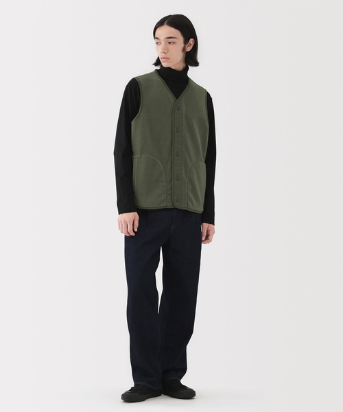 無印良品（ムジルシリョウヒン）の「紳士　素材に還るフリースベスト（ベスト・メンズ・カーキ系/グレー/チャコールグレー/ブラック・S/L/XL/M）」の14枚目の写真