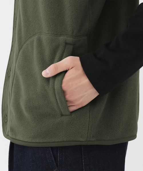 無印良品（ムジルシリョウヒン）の「紳士　素材に還るフリースベスト（ベスト・メンズ・カーキ系/グレー/チャコールグレー/ブラック・S/L/XL/M）」の18枚目の写真