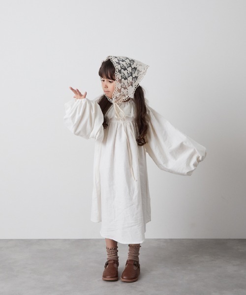 選べる4色フランネルバルーンスリーブワンピース（ワンピース