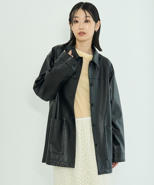 UNFILO(アンフィーロ)の「ソフトウール フェイクレイヤード ロンT(Tシャツ/カットソー・レディース・スカイブルー系/ライトイエロー系/グレー系・X-LARGE)」の10枚目の写真