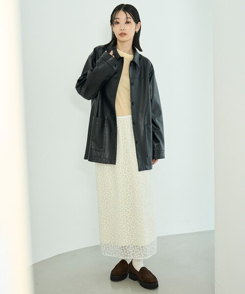 UNFILO(アンフィーロ)の「ソフトウール フェイクレイヤード ロンT(Tシャツ/カットソー・レディース・スカイブルー系/ライトイエロー系/グレー系・X-LARGE)」の11枚目の写真