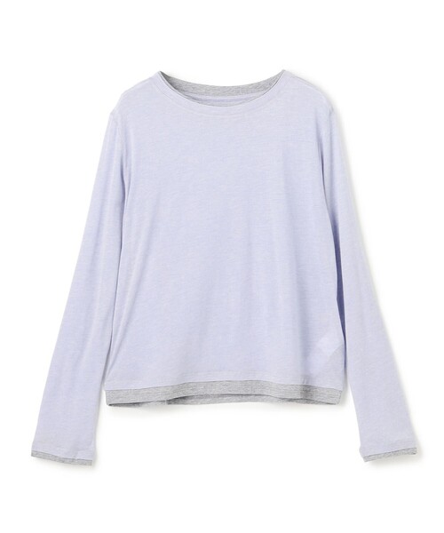 UNFILO(アンフィーロ)の「ソフトウール フェイクレイヤード ロンT(Tシャツ/カットソー・レディース・スカイブルー系/ライトイエロー系/グレー系・X-LARGE)」の14枚目の写真