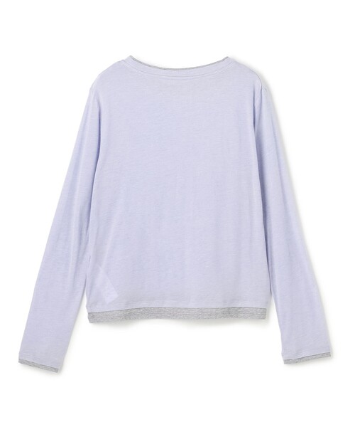 UNFILO(アンフィーロ)の「ソフトウール フェイクレイヤード ロンT(Tシャツ/カットソー・レディース・スカイブルー系/ライトイエロー系/グレー系・X-LARGE)」の15枚目の写真