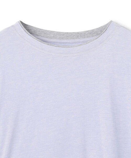 UNFILO(アンフィーロ)の「ソフトウール フェイクレイヤード ロンT(Tシャツ/カットソー・レディース・スカイブルー系/ライトイエロー系/グレー系・X-LARGE)」の16枚目の写真