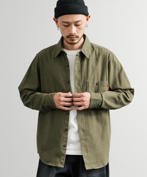 KRIFF MAYER クリフメイヤー ルーズシルエット コットンビエラ無地長袖シャツ 2516301