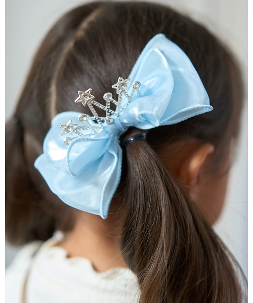 セール】ビッグリボンティアラ付きヘアクリップ（その他ヘア