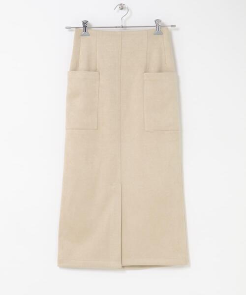 ITEMS URBANRESEARCH(アイテムズ アーバンリサーチ)の「フェイクスエードタイトスカート(スカート・レディース・アイボリー/スミクロ/モカ・FREE)」の15枚目の写真
