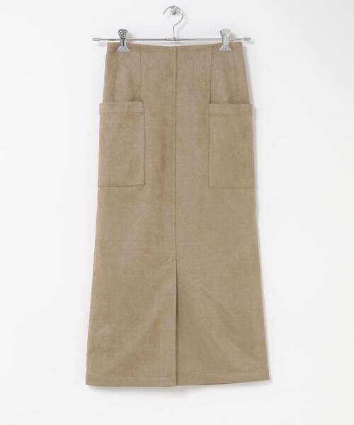 ITEMS URBANRESEARCH(アイテムズ アーバンリサーチ)の「フェイクスエードタイトスカート(スカート・レディース・アイボリー/スミクロ/モカ・FREE)」の18枚目の写真
