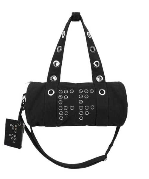 FANCY CLUB(ファンシークラブ)の「A'GEM/9 × .kom 『FANCY CLUB/ファンシークラブ』 FFFF EYELET DUFFLE BAG/アイレット ダッフル バッグ(トートバッグ・レディース・カモフラージュ/ブラック・FREE)」の12枚目の写真
