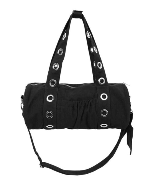 FANCY CLUB(ファンシークラブ)の「A'GEM/9 × .kom 『FANCY CLUB/ファンシークラブ』 FFFF EYELET DUFFLE BAG/アイレット ダッフル バッグ(トートバッグ・レディース・カモフラージュ/ブラック・FREE)」の13枚目の写真