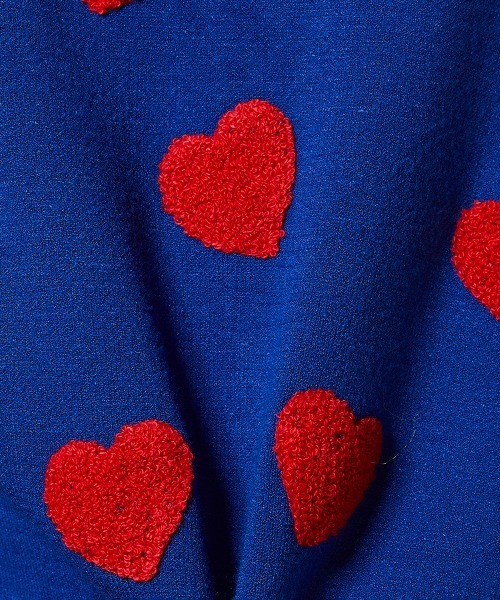 DOUBLE STANDARD CLOTHING(ダブルスタンダードクロージング)の「SNOWY ハートカーディガン(カーディガン/ボレロ・レディース・ブルー/ブラック×レッド・FREE)」の12枚目の写真