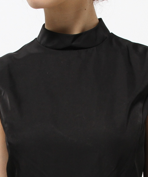 N.（N. Natural Beauty Basic）（エヌエヌナチュラルビューティーベーシック）の「【美人百花 1月号掲載】オーガンジーフレアドレス（ワンピース・レディース・ブラック/ブラック系その他・MEDIUM）」の9枚目の写真