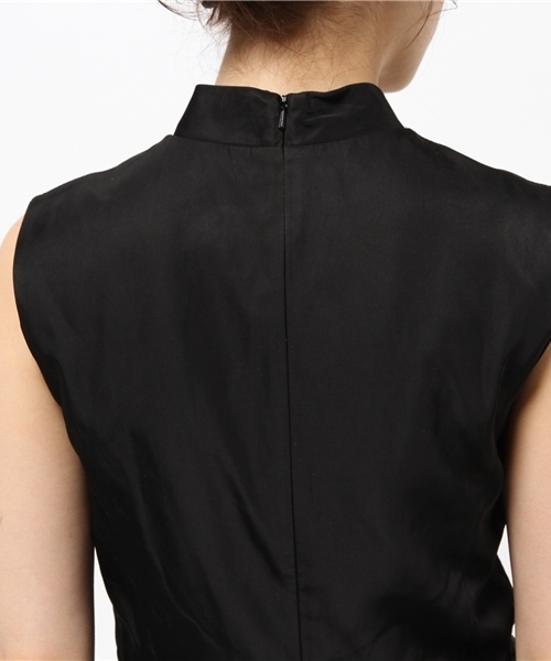 N.（N. Natural Beauty Basic）（エヌエヌナチュラルビューティーベーシック）の「【美人百花 1月号掲載】オーガンジーフレアドレス（ワンピース・レディース・ブラック/ブラック系その他・MEDIUM）」の10枚目の写真