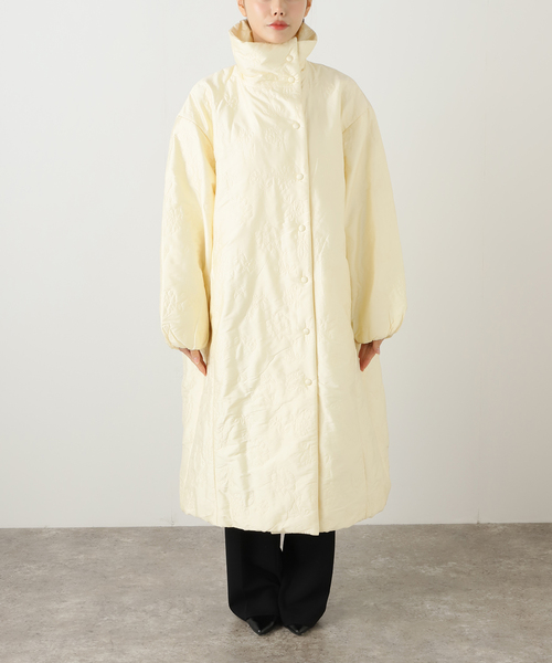 EDIT. FOR LULU（エディットフォールル）の「【ne Quittez pas/ヌキテパ】POLY DUPION FLOWER EMBROI（その他アウター・レディース・カーキ/ホワイト・FREE）」の3枚目の写真