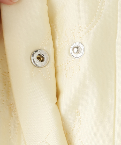 EDIT. FOR LULU（エディットフォールル）の「【ne Quittez pas/ヌキテパ】POLY DUPION FLOWER EMBROI（その他アウター・レディース・カーキ/ホワイト・FREE）」の9枚目の写真