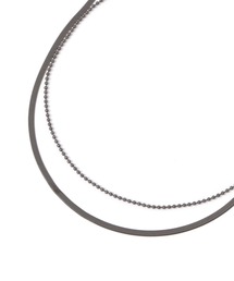 LAKOLE | [MENS]ステンレス2連ネックレス / 600710(ネックレス)