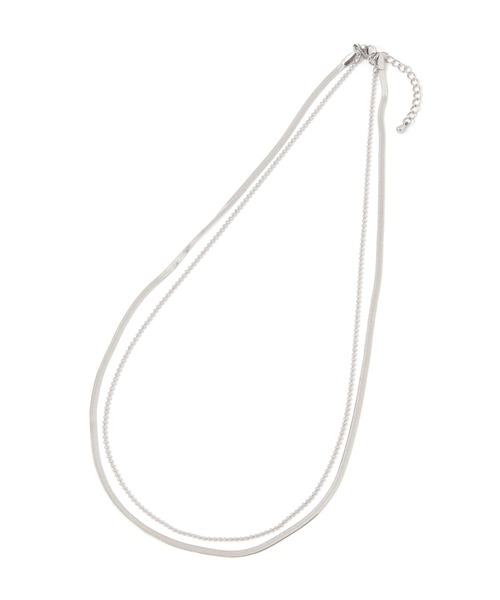 LAKOLE（ラコレ）の「[MENS]ステンレス2連ネックレス / 600710（ネックレス・メンズ・その他1/ブラック・FREE）」の3枚目の写真