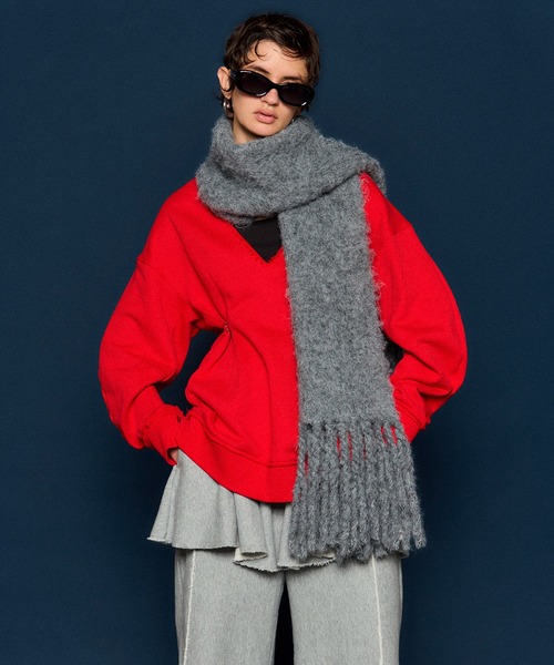 キャピタル　スマイルマフラー 未使用品　直営店購入 マルチストライプマフラー(ストール・マフラー・スヌード) | MK MICHEL