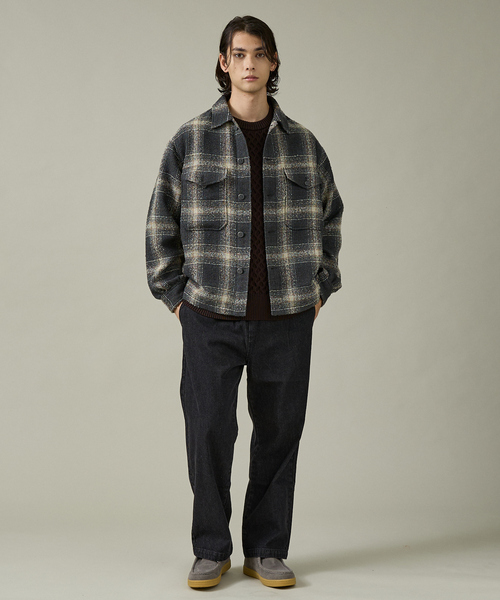Dickies(ディッキーズ)の「【DICKIES / ディッキーズ】TCツイル/デニム ワイドストレートパンツ(5422-9411)(その他パンツ・メンズ・チャコールグレー/ブラック系その他/ブラック/ベージュ/ブルー系その他・M/L/XL)」の18枚目の写真