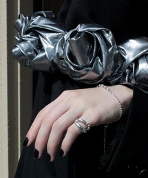 Soierie（ソワリー）の「ボールチェーン イヤーカフ ピンキーリング / Ball chain earcuff pinky ring（リング）」
