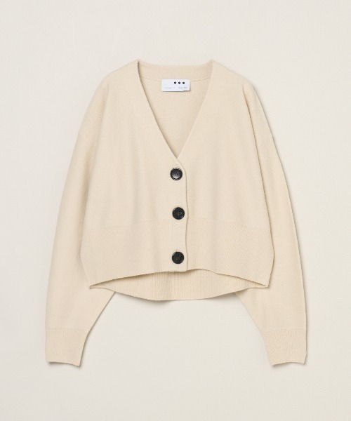 【今期新品】three dots フェルトカーディガンコート アイボリー 今期新品】three dots フェルトカーディガンコート アイボリー